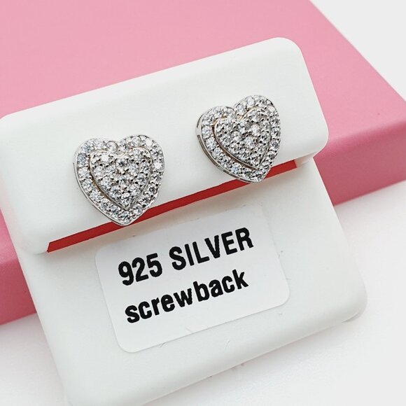 "925 Sterling Silver Cubic Zirconia Earrings, U19254595 - Picture 4 of 11